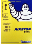 Câmara de Ar MICHELIN 10" CG 13 130/90-4.00-4.50-5.00-10"