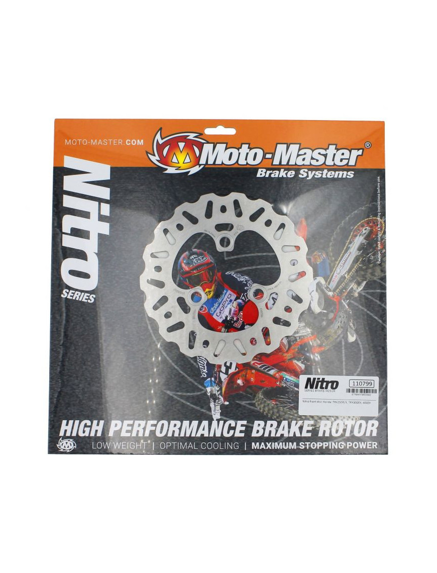 Disco de freno delantero Nitro series Moto-Master: Honda TRX250, TRX 300, TRX400, TRX450R, TRX700