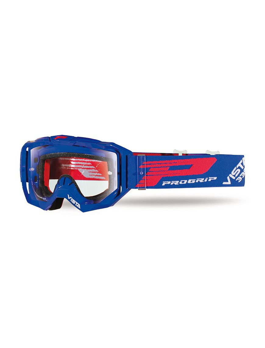 Óculos PROGRIP 3303-104 Azul + Lente Transparente + Tear-Off