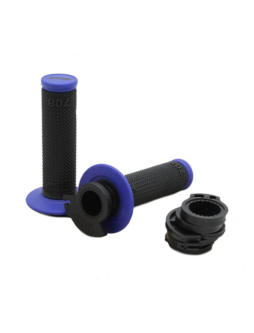 Punhos Lock-On  PROGRIP 708-150 Azul e Preto Densidade Dupla