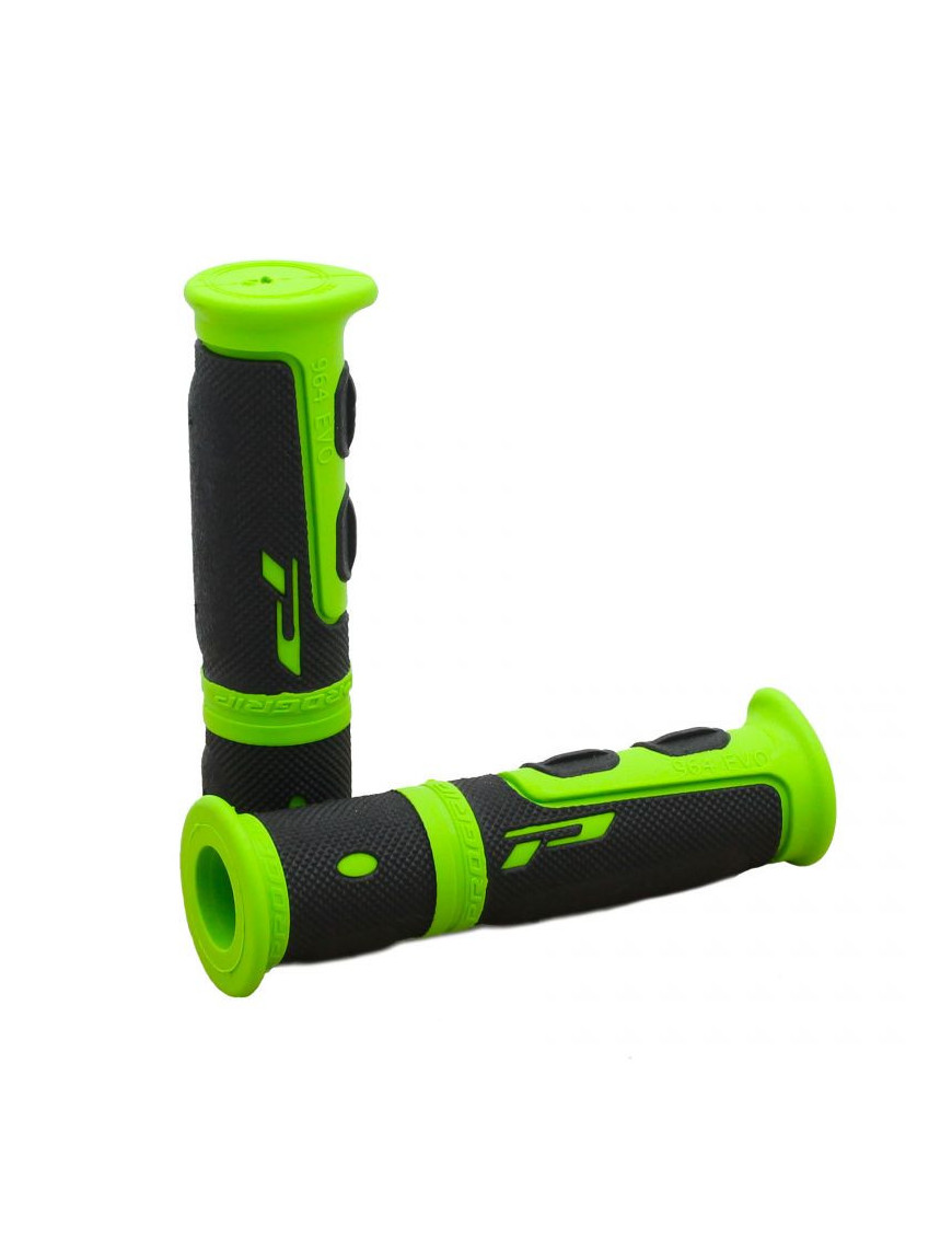 Punhos para JetSki com Gatilho ATV MTB PROGRIP 964-198 Preto e Verde Densidade Dupla