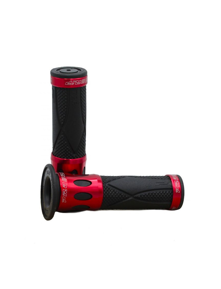 Punhos para Scooter PROGRIP 728-107 Anel Alumínio Vermelho