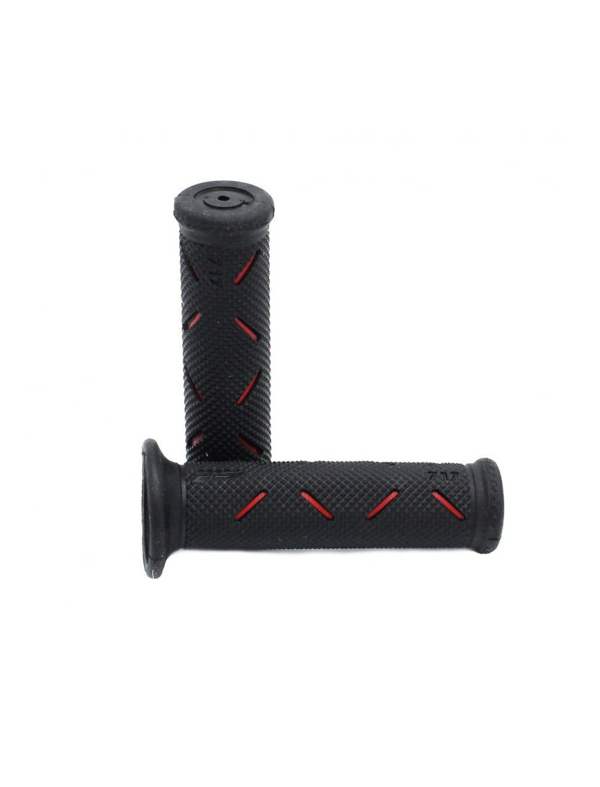 Punhos Superbike PROGRIP 717-149 Preto e Vermelho