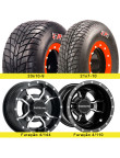 4 llantas RACELINE (144 / 110) con nemáticos  BPR P354