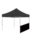 Lateral meia altura preta para tenda 3 metros