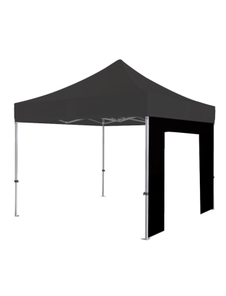 Lateral preta com porta para tenda 3 metros