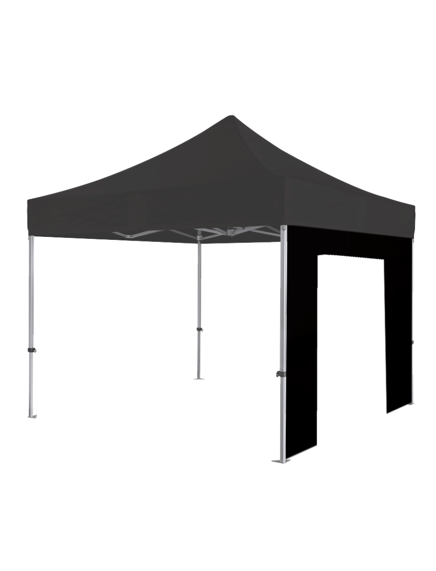 Lateral preta com porta para tenda 3 metros