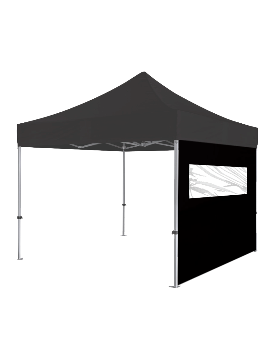 Lateral preta com janela para tenda 3 metros