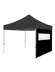 Lateral preta com janela para tenda 3 metros